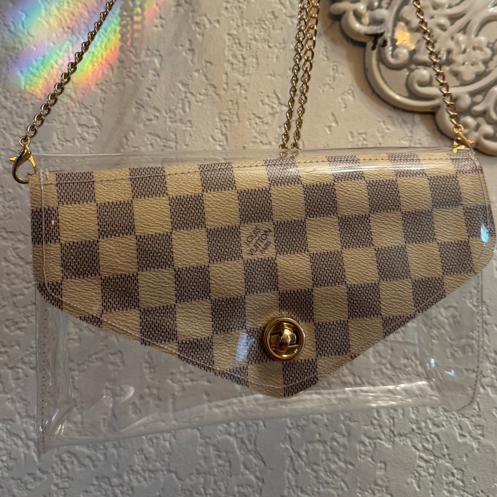 Crossbody Stadium bag with repurposed original materials Christmas gift!